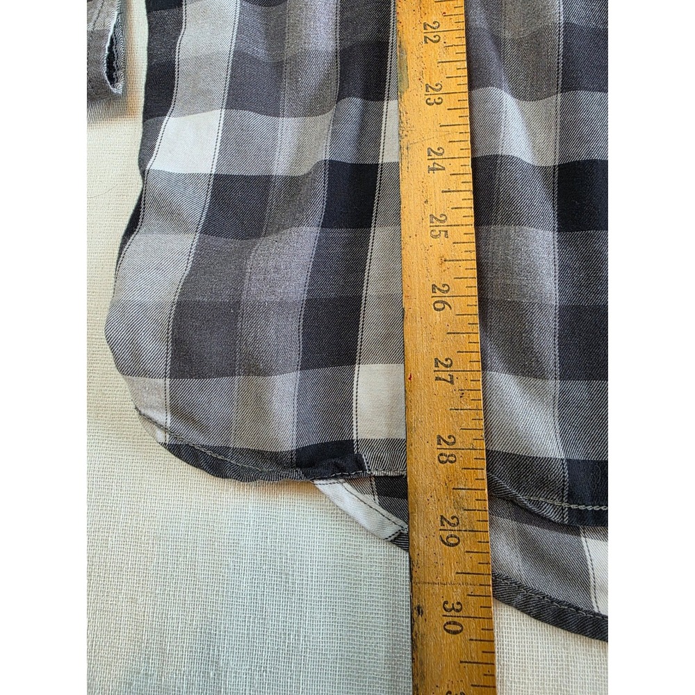 The North Face Mens Grey Buffalo Plaid Button Down Shirt L gorpcore cabincore - Picture 6 of 7